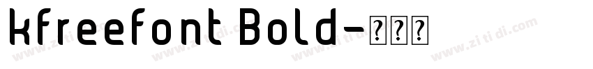 kfreefont Bold字体转换